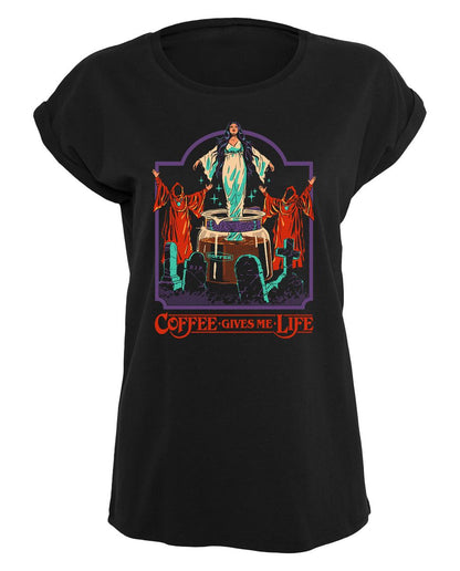 Steven Rhodes - Coffee gives me life - Girlshirt