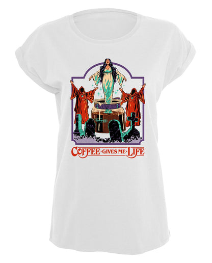 Steven Rhodes - Coffee gives me life - Girlshirt
