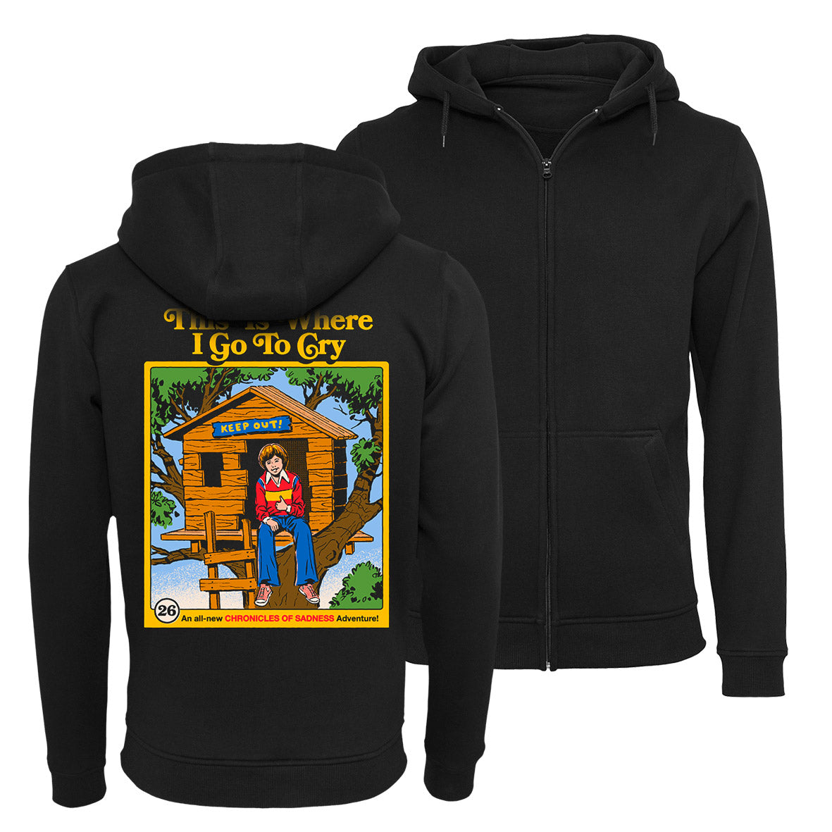 Steven Rhodes - This is where I go - Zip-Hoodie