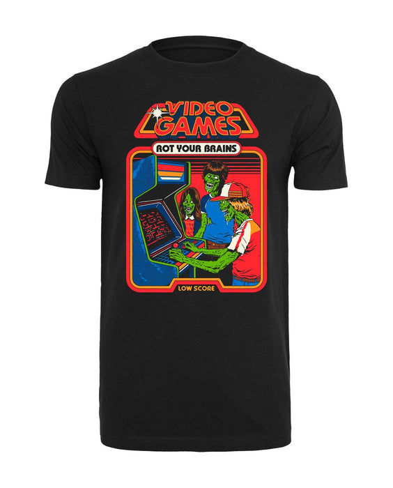 Steven Rhodes - Video Games root your brains - T-Shirt
