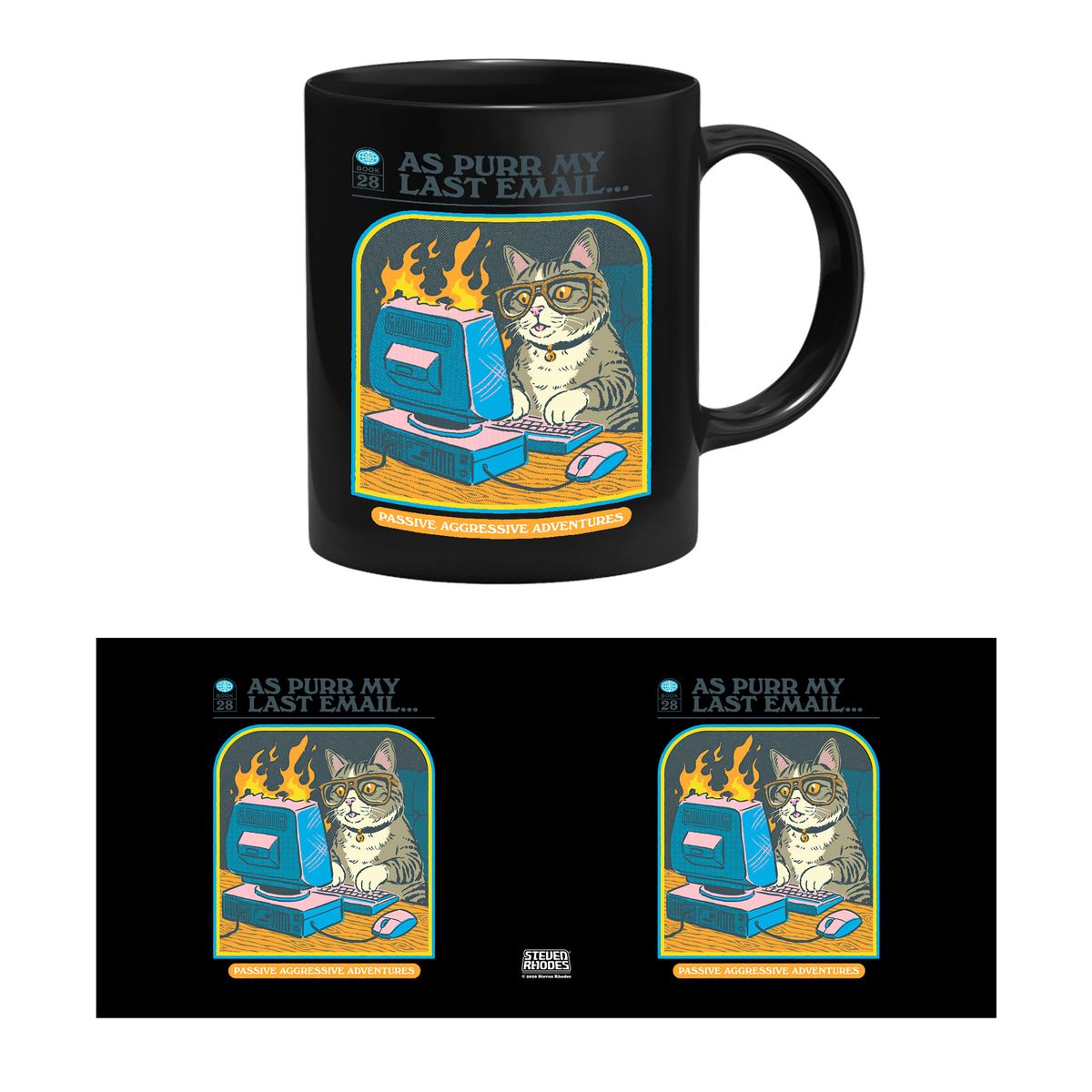 Steven Rhodes - As Purr My Last Email - Mug