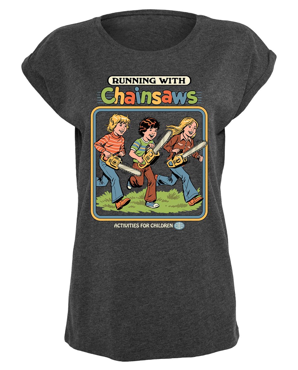 Steven Rhodes - Running with Chainsaws - Girlshirt
