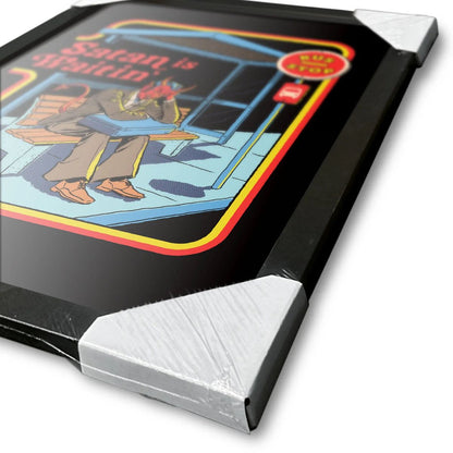 Steven Rhodes - Satan Is Waitin - Gerahmter Kunstdruck