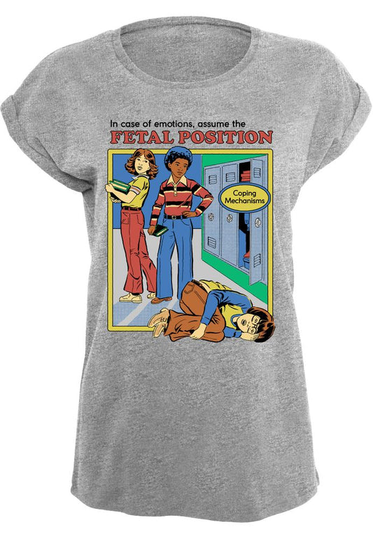 Steven Rhodes - Assume the Fetal Position - Girls T-shirt