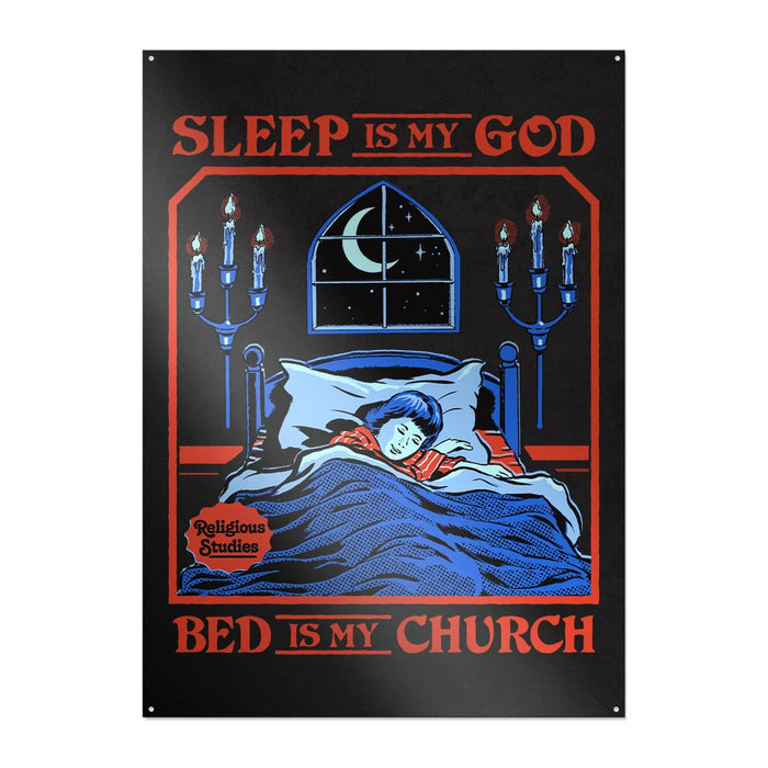 Steven Rhodes - Sleep Is My God - Metallschild