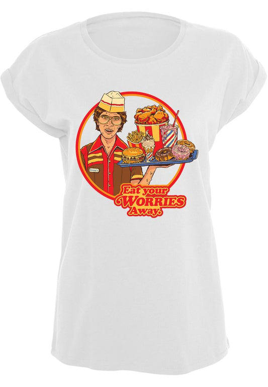Steven Rhodes - Eat Your Worries - Girls T-shirt