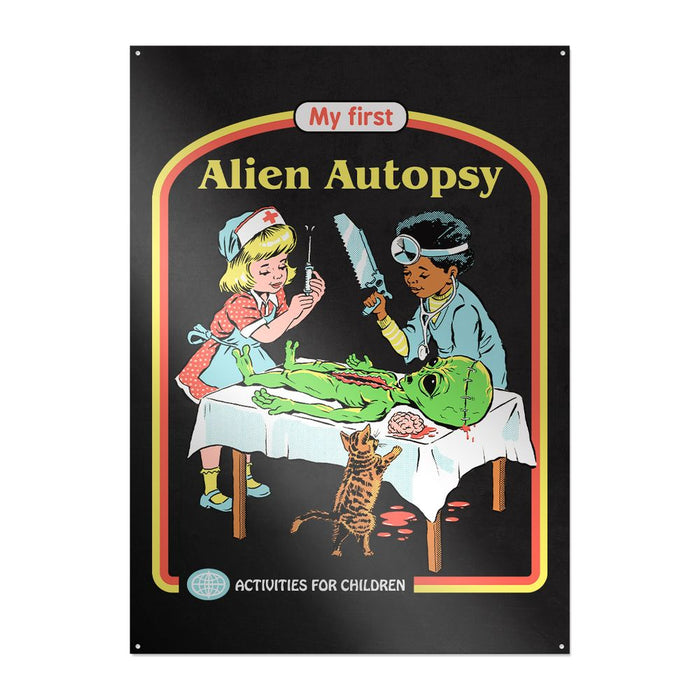 Steven Rhodes - My First Alien Autopsy - Metallschild