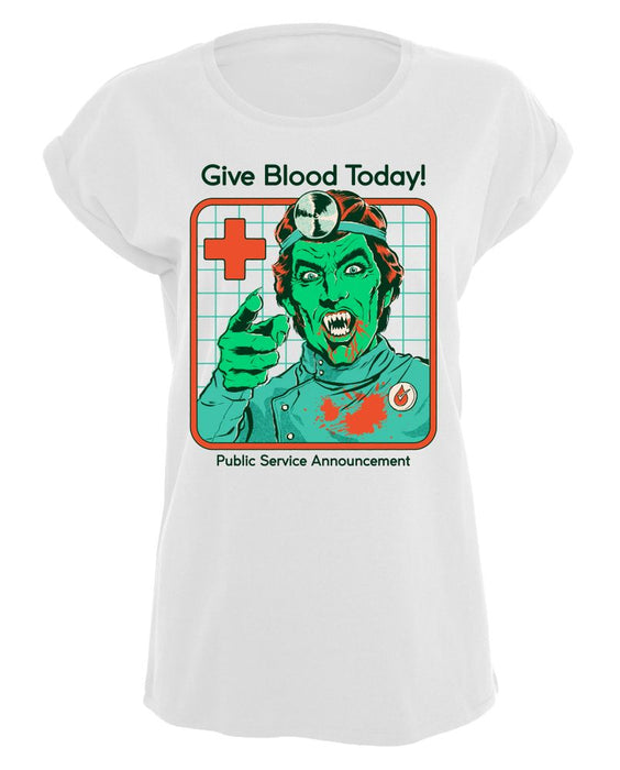 Steven Rhodes - Give Blood Today - Girlshirt