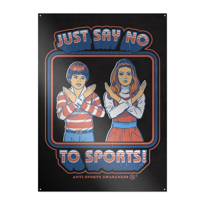 Steven Rhodes - Say No To Sports - Metallschild