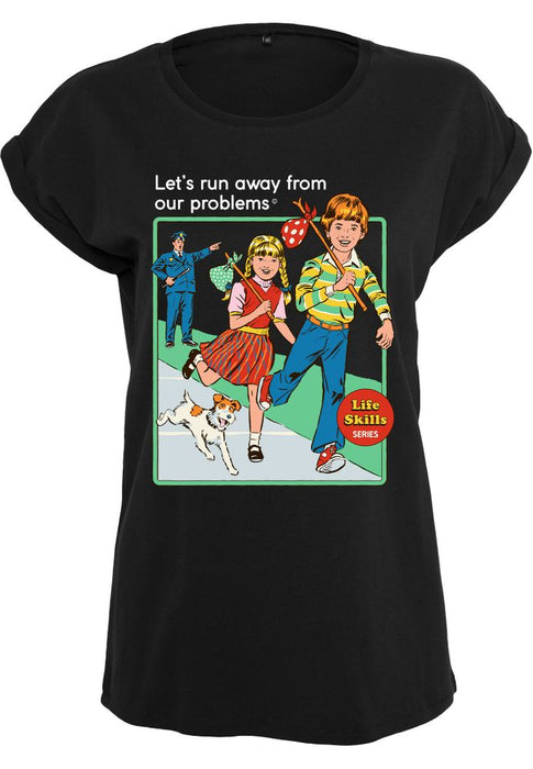 Steven Rhodes - Let's Run Away - Girls T-shirt