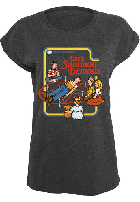 Steven Rhodes - Let's Summon Demons - Girls T-shirt — Steven Rhodes Shop